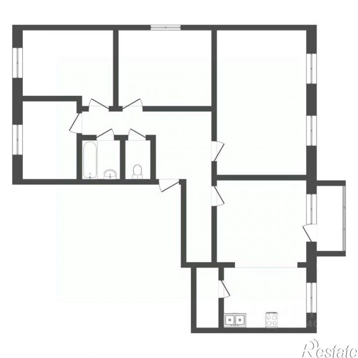 5-комн квартира улица Белинского, 7,  д. 7