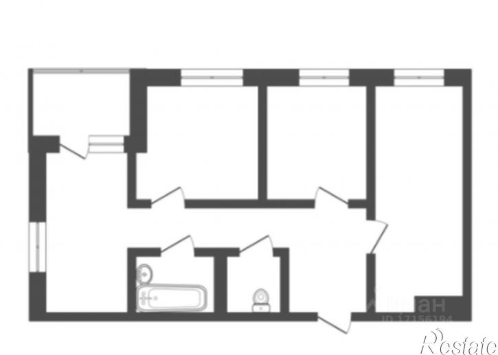 3-комн квартира Дамбовская улица, 29 к3,  д. 29 к3