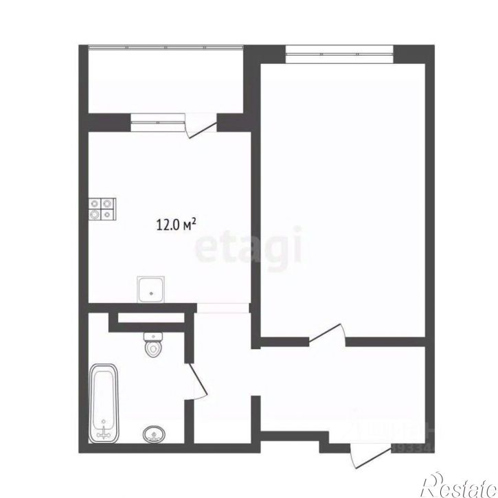1-комн квартира улица Будённого, 1А к1,  д. 1А к1