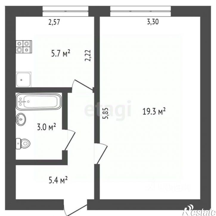 1-комн квартира улица 9 Января, 4,  д. 4