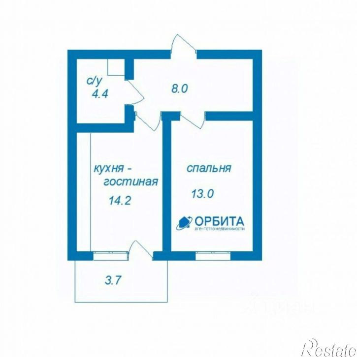1-комн квартира улица Ветеранов Труда, 9А к4,  д. 9А к4