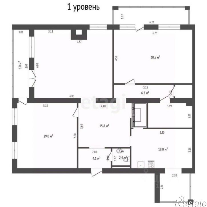 4-комн квартира улица Володарского, 9/1,  д. 9/1