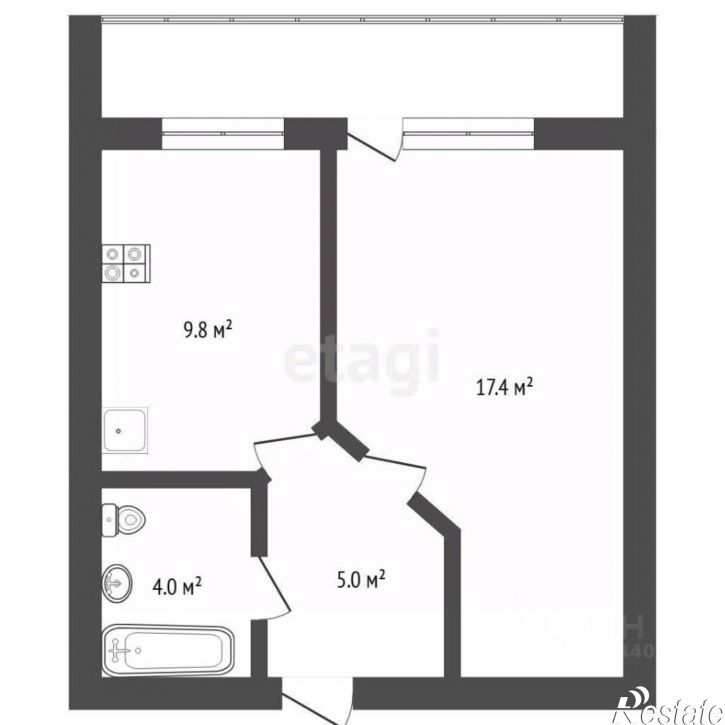 1-комн квартира улица Максима Горького, 10 к1,  д. 10 к1