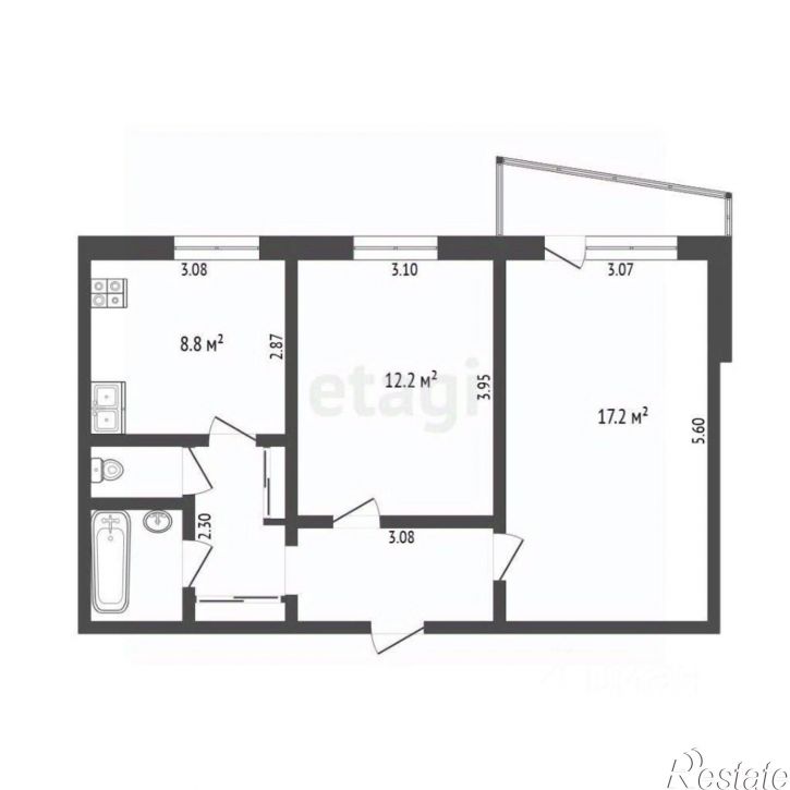 2-комн квартира Интернациональная улица, 35,  д. 35