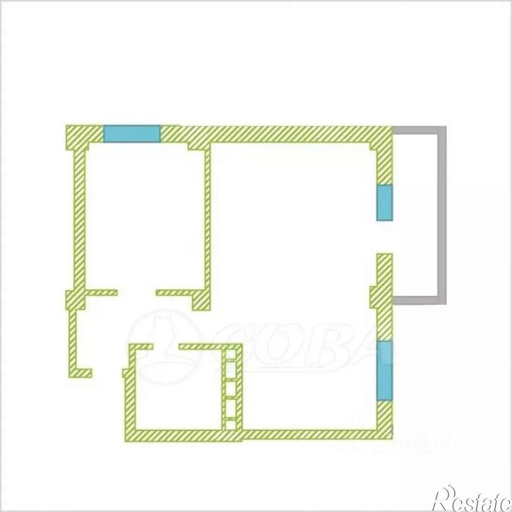 2-комн квартира улица Дмитрия Менделеева, 12,  д. 12