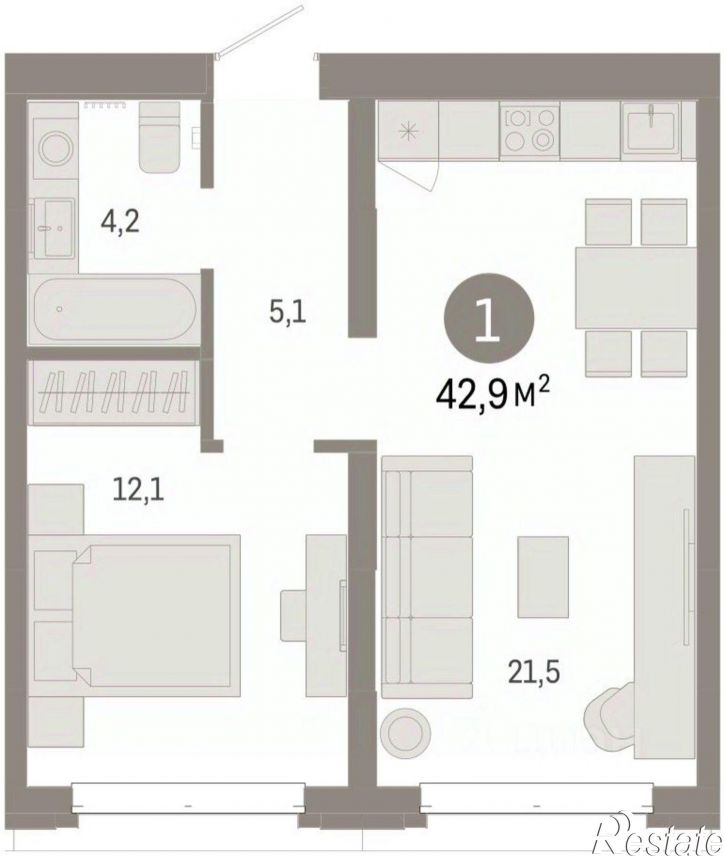 2-комн квартира в новом доме Минская улица, 92 к2,  д. 92 к2