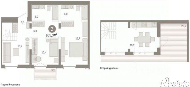 3-комн квартира в новом доме улица Республики, 205 к2,  д. 205 к2