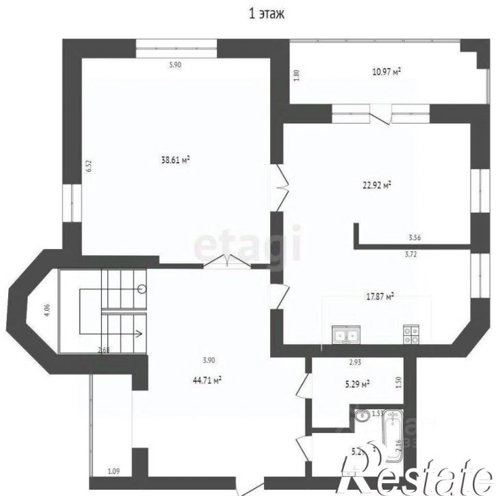 6-комн квартира Даудельная улица, 4,  д. 4