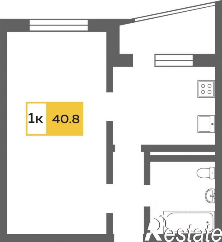 1-комн квартира улица Валентины Трофимовой, 13,  д. 13