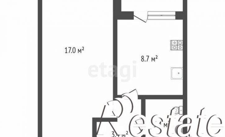 1-комн квартира улица Ветеранов Труда, 9А к3,  д. 9А к3