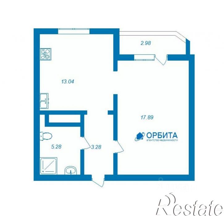 1-комн квартира улица Александра Митинского, 3,  д. 3