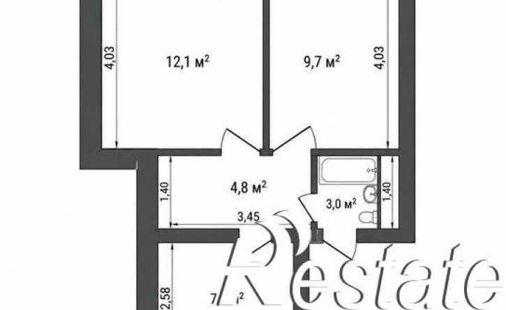 2-комн квартира улица Щербакова, 98,  д. 98