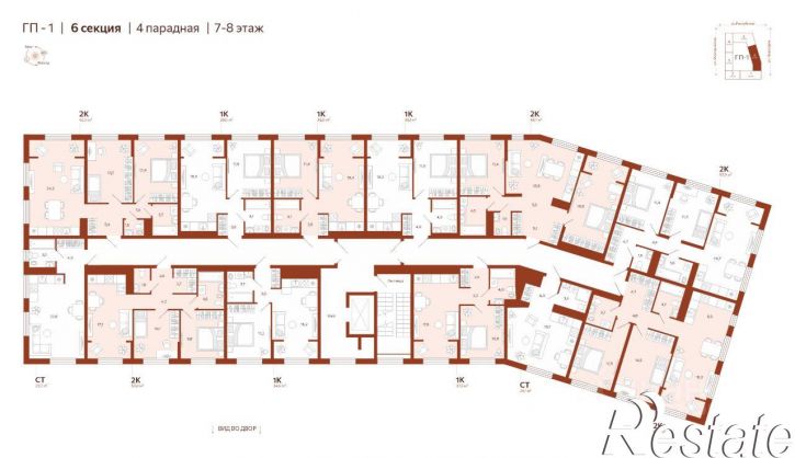 1-комн квартира в новом доме улица Новаторов, 30,  д. 30
