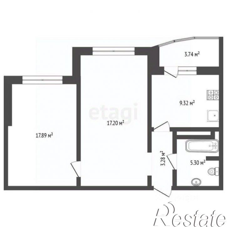 2-комн квартира улица Федюнинского, 56,  д. 56