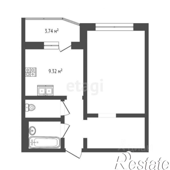1-комн квартира Широтная улица, 172 к1,  д. 172 к1