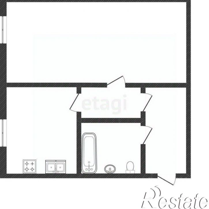 1-комн квартира улица Луначарского, 57,  д. 57