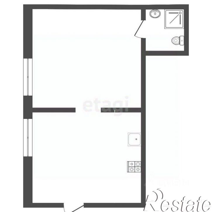 1-комн квартира Одесская улица, 3 с1,  д. 3 с1