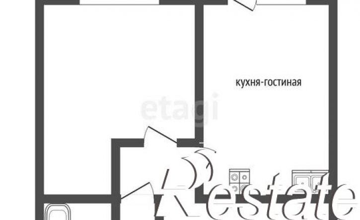 1-комн квартира улица Эрвье, 30 к4,  д. 30 к4