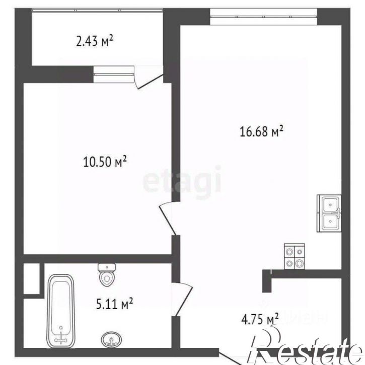 1-комн квартира улица Анатолия Клиндюка, 4 к1,  д. 4 к1