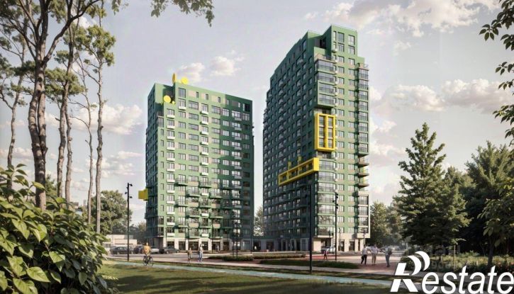 1-комн квартира в новом доме улица Рылеева, 28,  д. 28