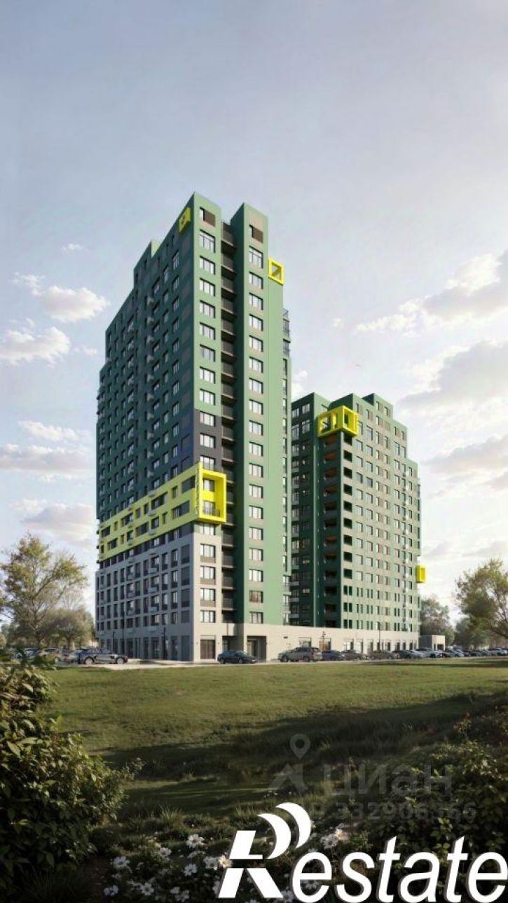1-комн квартира в новом доме улица Рылеева, 28,  д. 28