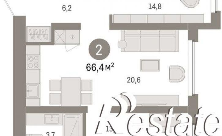 3-комн квартира в новом доме Мысовская улица, 26 к3,  д. 26 к3