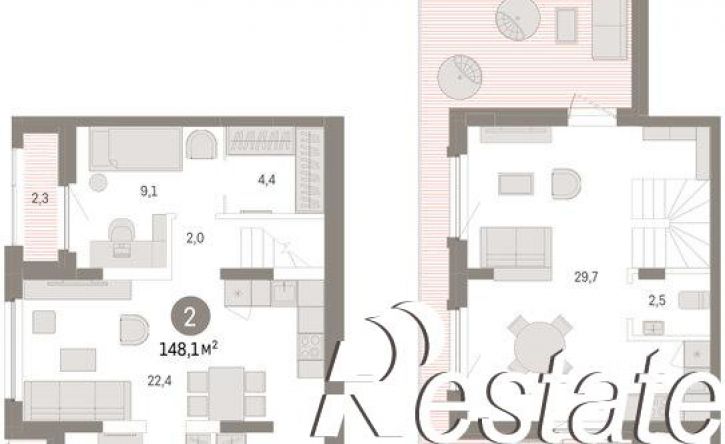 3-комн квартира в новом доме Мысовская улица, 26 к3,  д. 26 к3