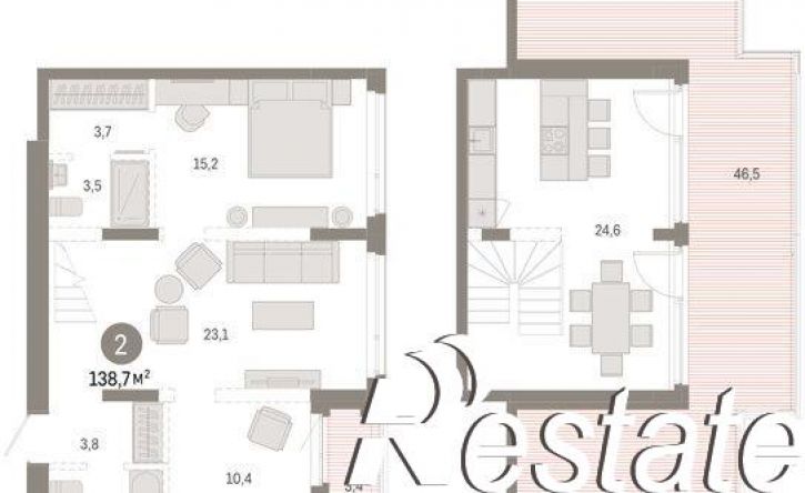 1-комн квартира в новом доме Мысовская улица, 26 к2,  д. 26 к2
