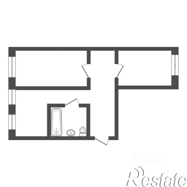 2-комн квартира улица Республики, 158,  д. 158