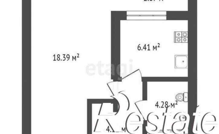 1-комн квартира Червишевский тракт, 45 к3,  д. 45 к3