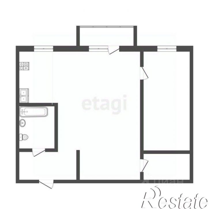 2-комн квартира улица Мельникайте, 95,  д. 95