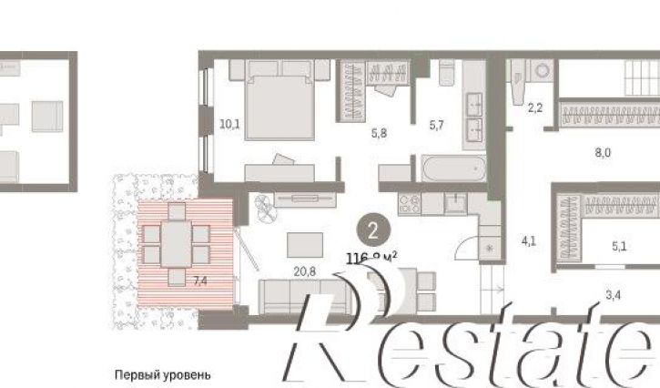 3-комн квартира улица Павла Фитина, 3,  д. 3