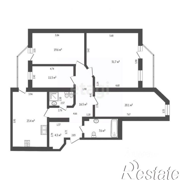 4-комн квартира Шаимский проезд, 12,  д. 12