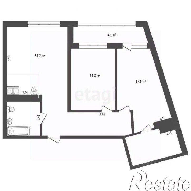 2-комн квартира улица Станкостроителей, 10,  д. 10