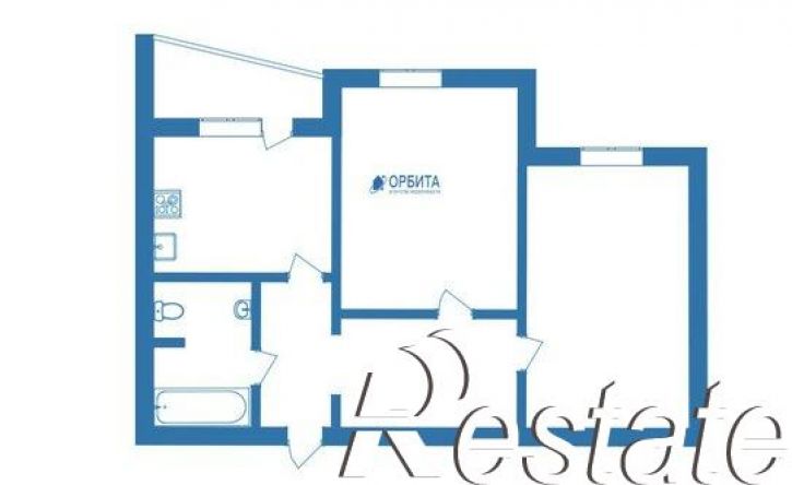 2-комн квартира улица Федюнинского, 56 к2,  д. 56 к2