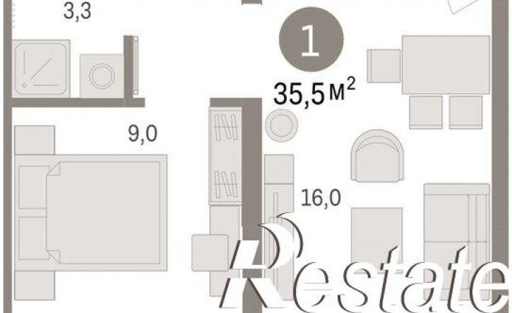 2-комн квартира улица Республики, 205 к2,  д. 205 к2