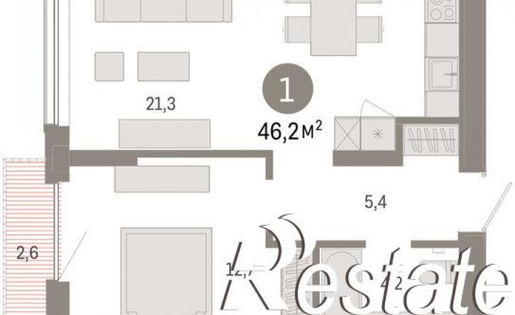 2-комн квартира Краснооктябрьская улица, 4 к2,  д. 4 к2
