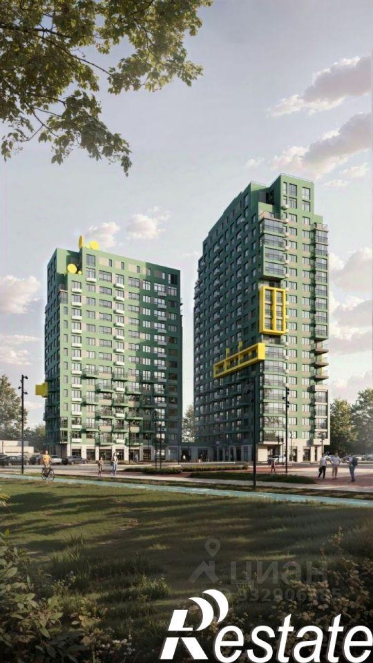 3-комн квартира в новом доме улица Рылеева, 28,  д. 28