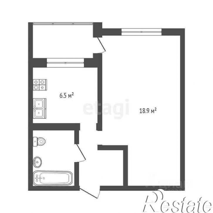 1-комн квартира Червишевский тракт, 45 к3,  д. 45 к3