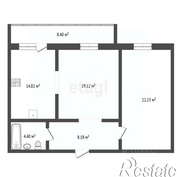 2-комн квартира улица Салтыкова-Щедрина, 58 к2,  д. 58 к2