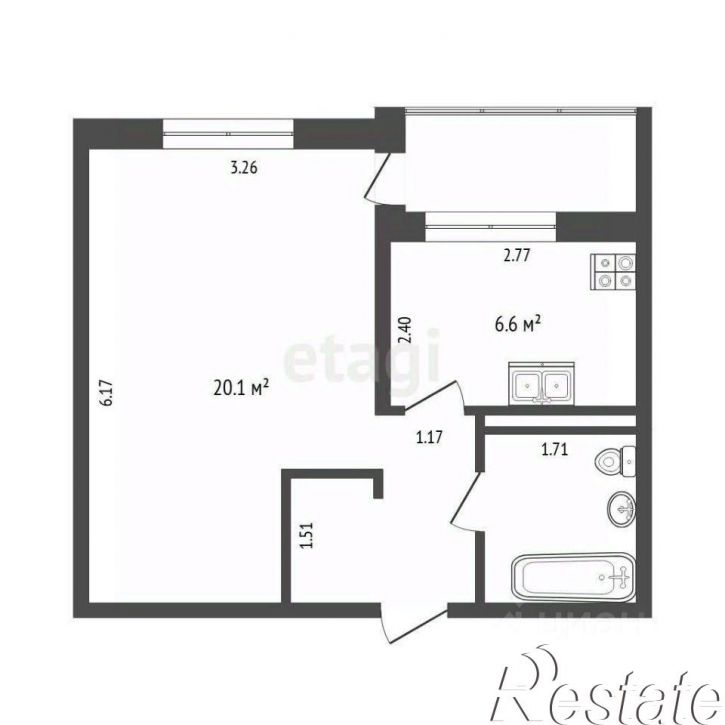 1-комн квартира Червишевский тракт, 45 к4,  д. 45 к4