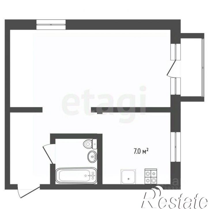 1-комн квартира улица Пермякова, 22,  д. 22