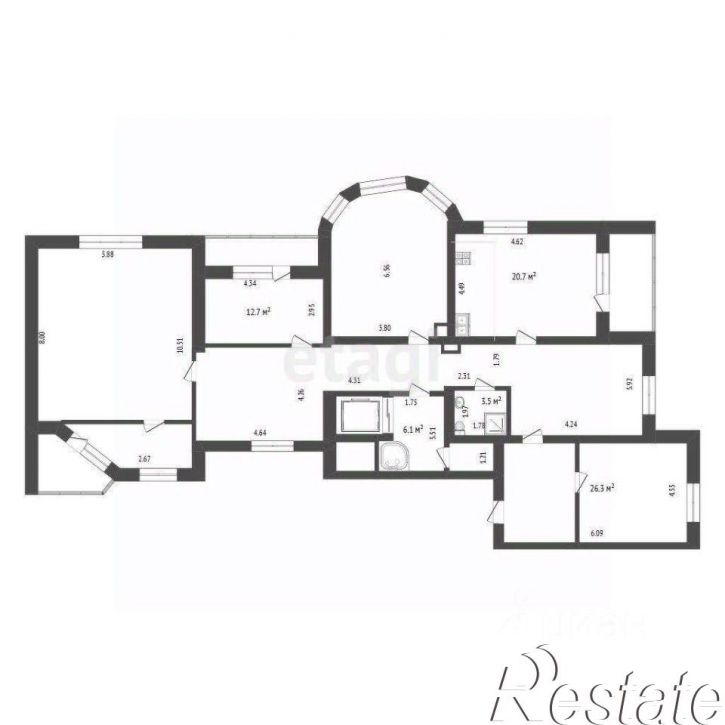 5-комн квартира улица Свердлова, 35,  д. 35