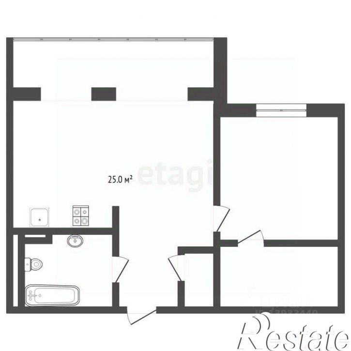 1-комн квартира Солнечный проезд, 7,  д. 7