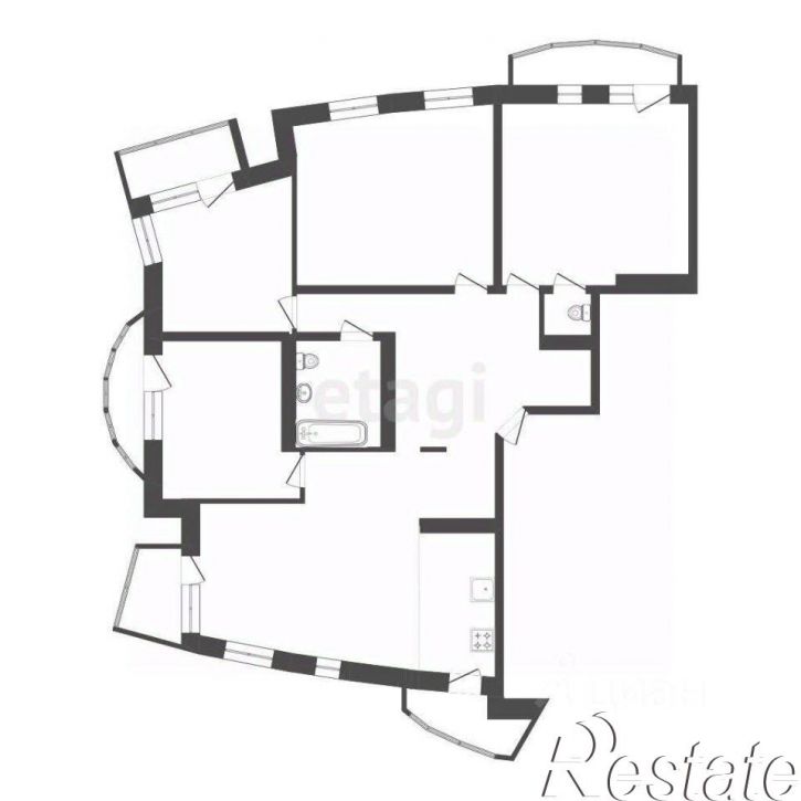 3-комн квартира Севастопольская улица, 14,  д. 14