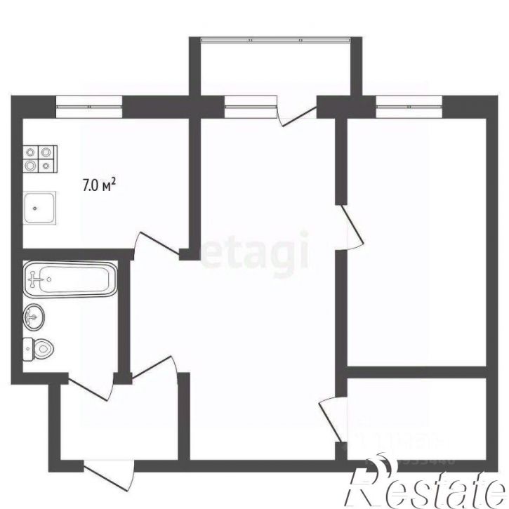2-комн квартира Игримская улица, 14,  д. 14