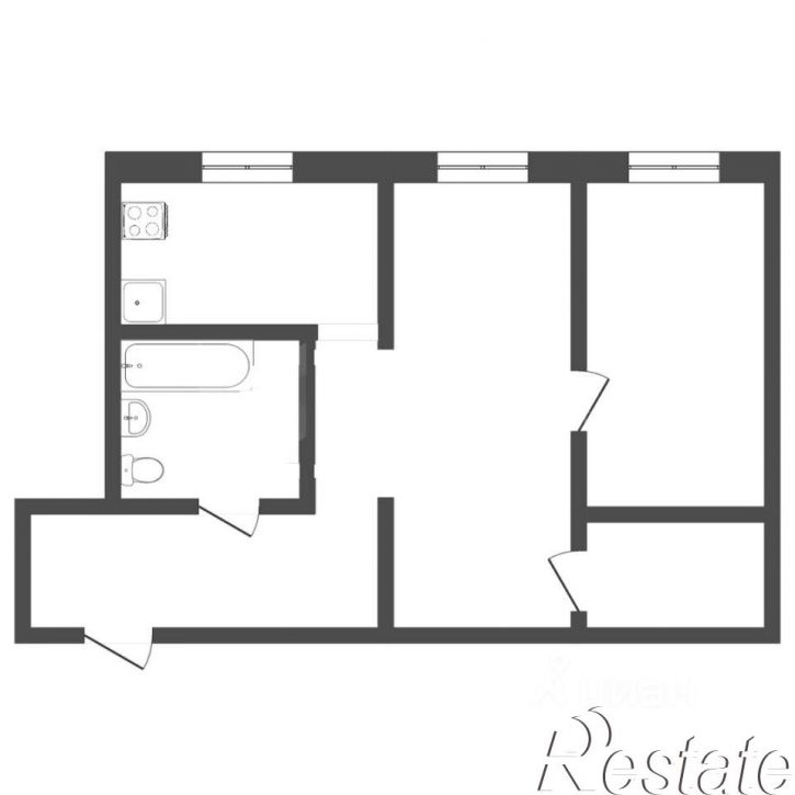 2-комн квартира улица Спорта, 1Г,  д. 1Г