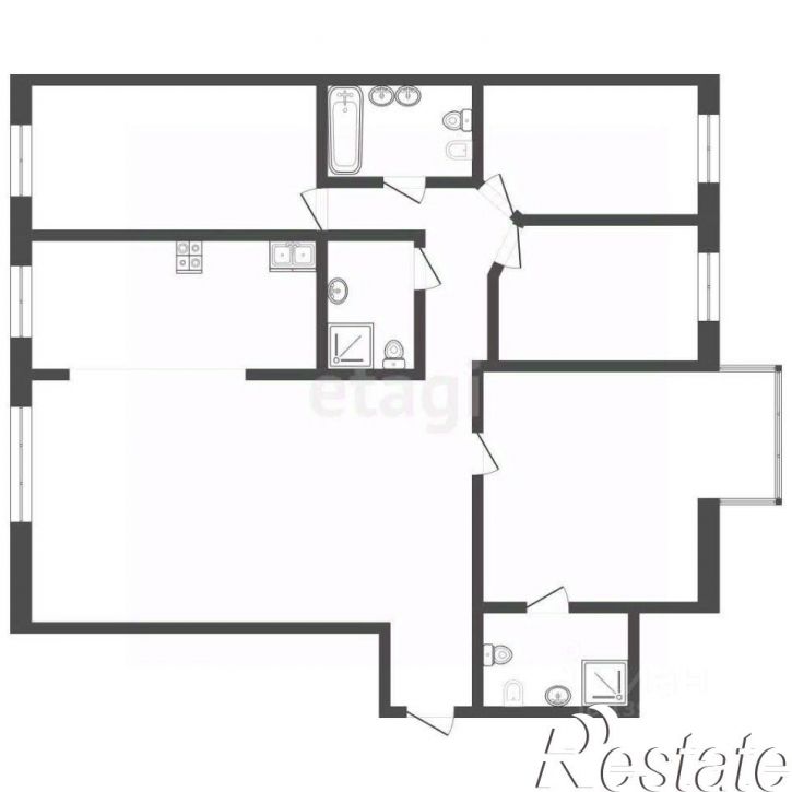 3-комн квартира улица Максима Горького, 68/3,  д. 68/3