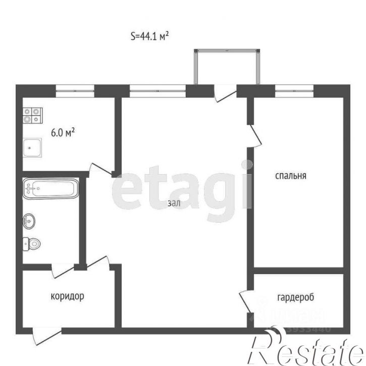 2-комн квартира улица Мельникайте, 97,  д. 97