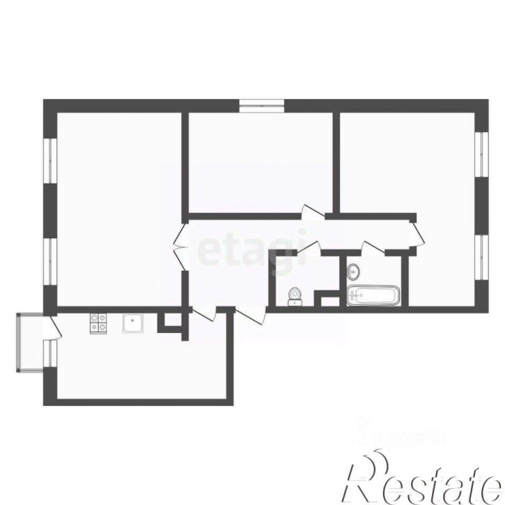 3-комн квартира улица Щорса, 10,  д. 10